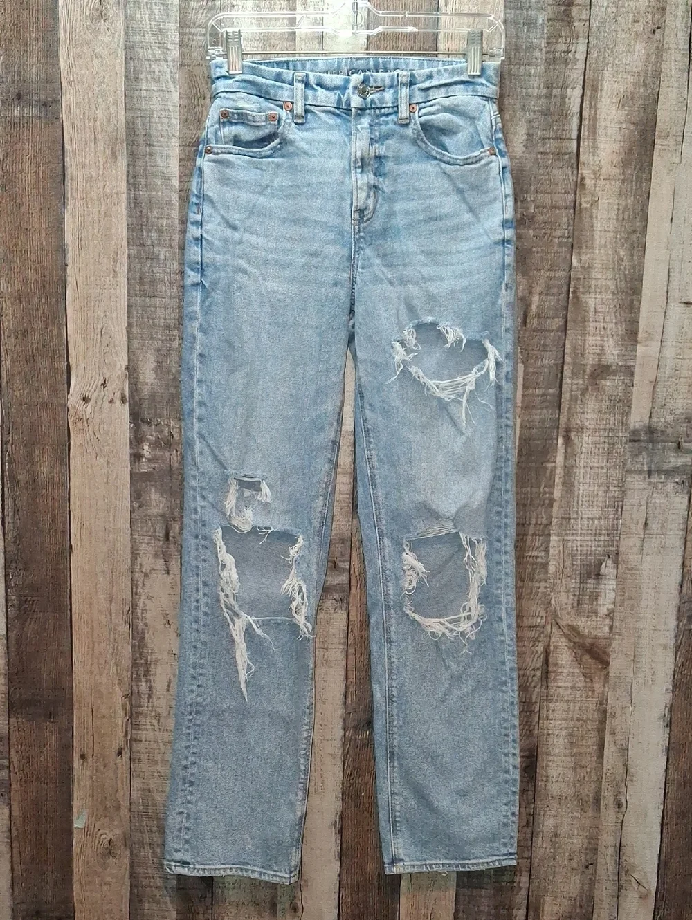 Women's American Eagle Curvy 90's Straight Leg Jeans Size 0 25